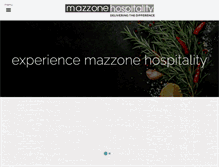 Tablet Screenshot of mazzonehospitality.com